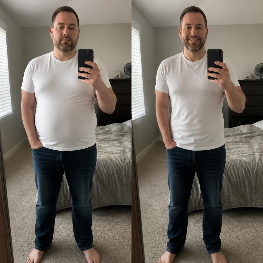 Marcus R. results after 6 weeks in