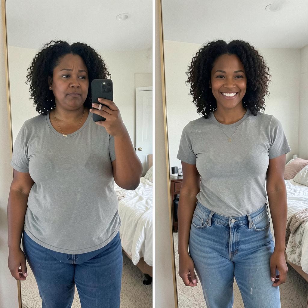 Alicia B. before and after, 9 weeks in